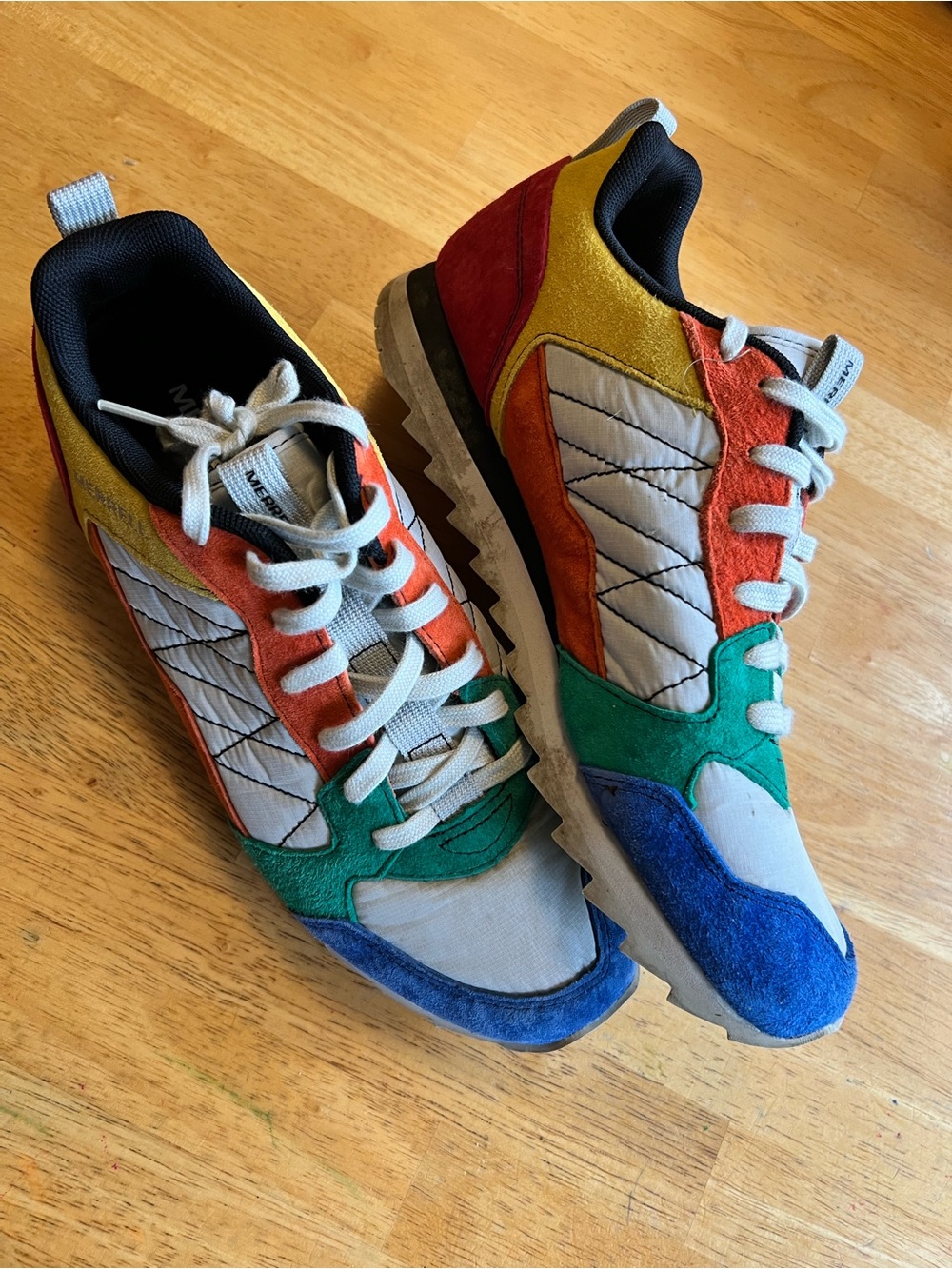 Merrell Alpine Sneakers rainbow colorful suede
